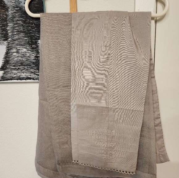 Shamooz net shalwar kameez 3pc grey - desi, Pakistani wedding - Picture 3 of 5